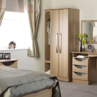 Oxford Dementia - Wide Double Door Wardrobe | Oxford Dementia Bedroom Collection | OXFSET