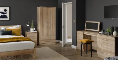 Coventry Shelf/Cupboard Bedside Table | Coventry Bedroom Collection | BRBWSD